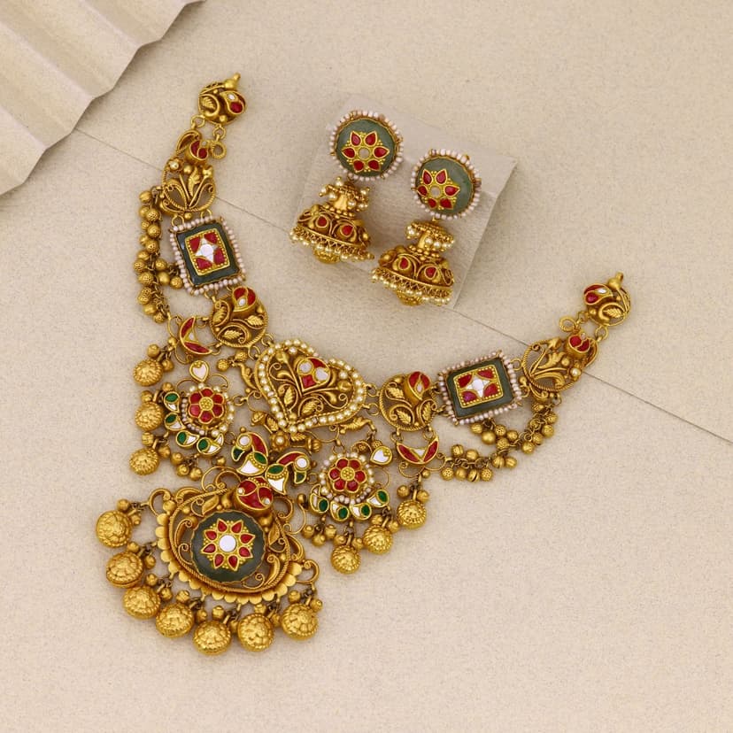 Hridaya Viraasat Heritage Necklace 22KT