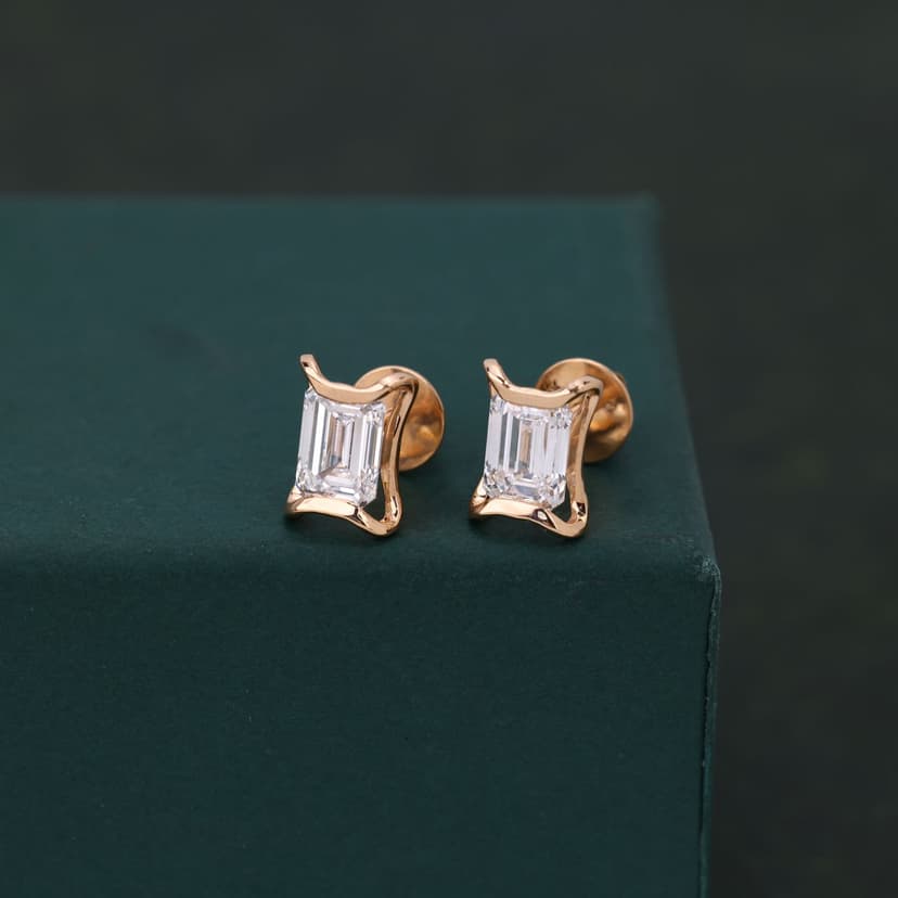 Elara Lab Diamond Earrings 14KT