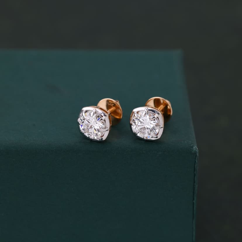 Oris Lab Diamond Earrings 14KT