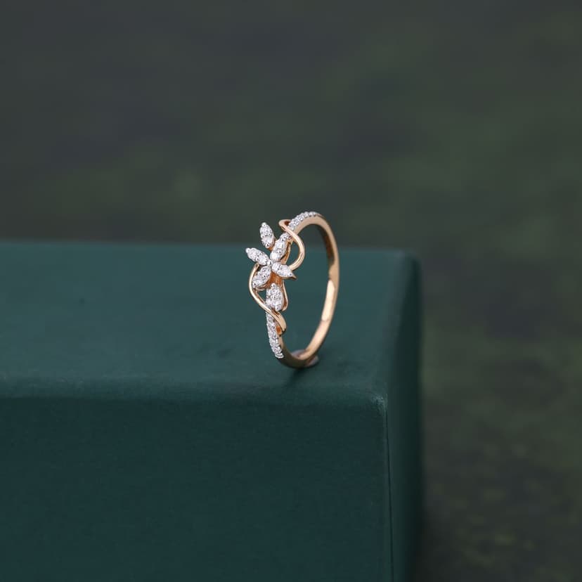 Floria Real Diamond Ring 14KT