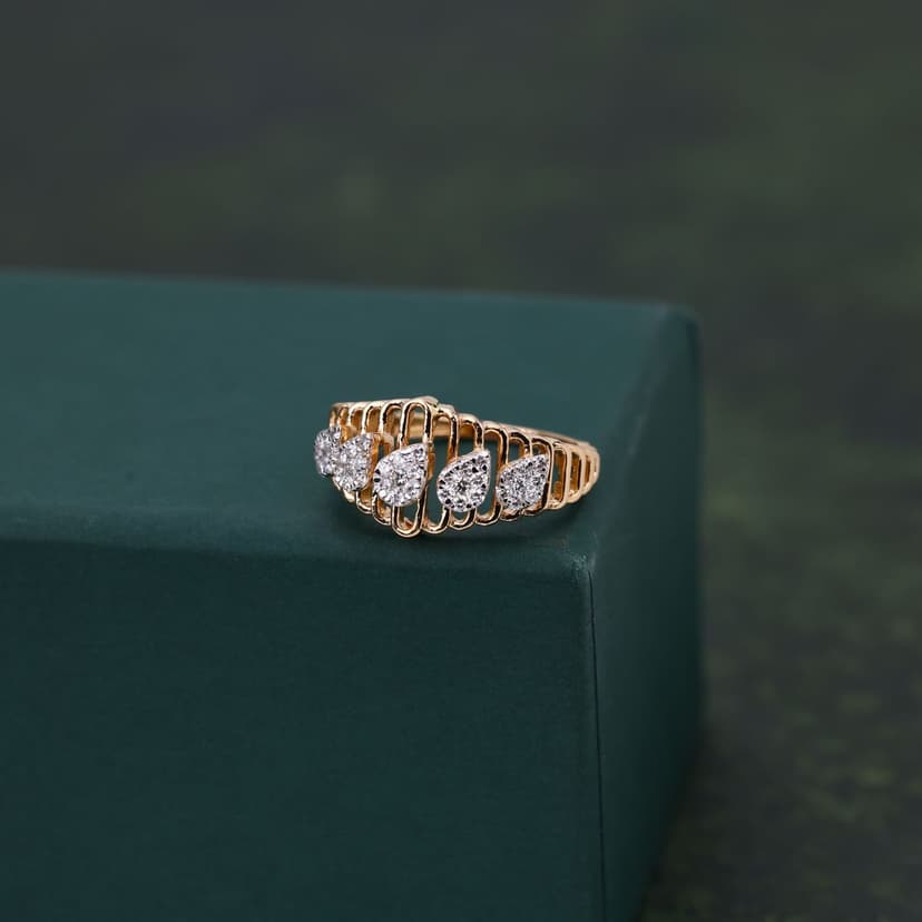 Zenvra Real Diamond Ring 14KT