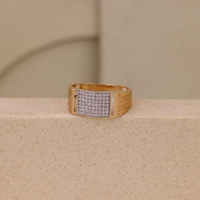 Aurex Matrix Crest Ring 18KT