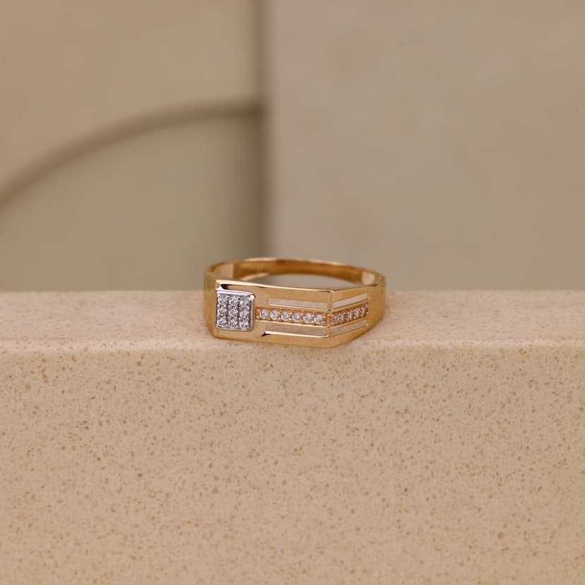 Vyron Edge Fusion Ring 18KT