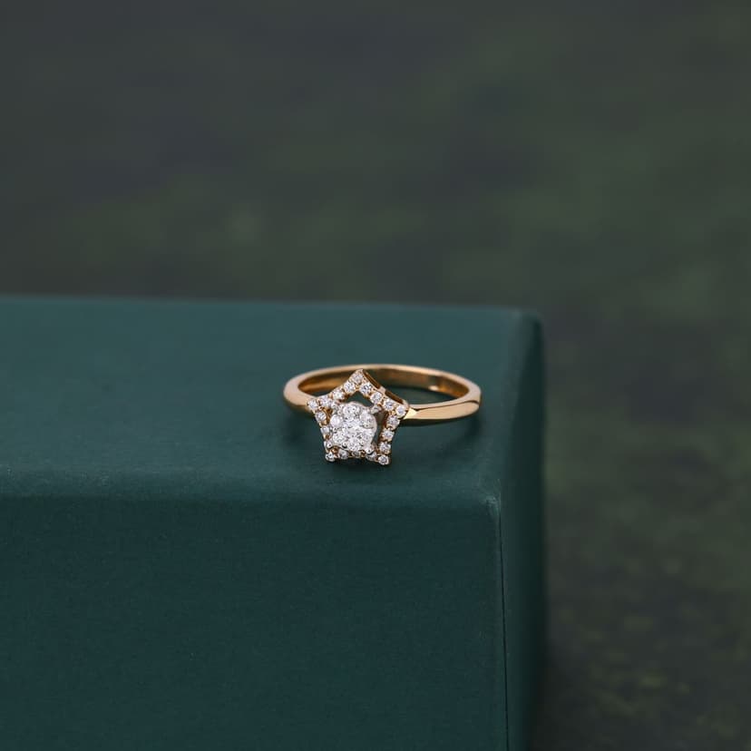 Kryntal Real Diamond Ring 14KT