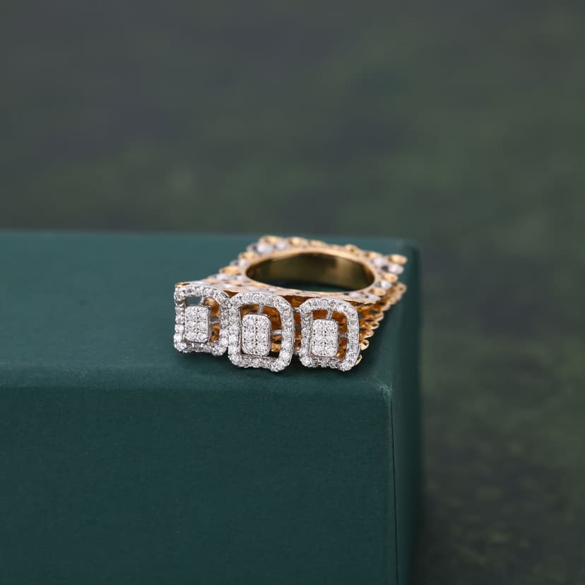 Trivyxen Real Diamond Ring 14KT
