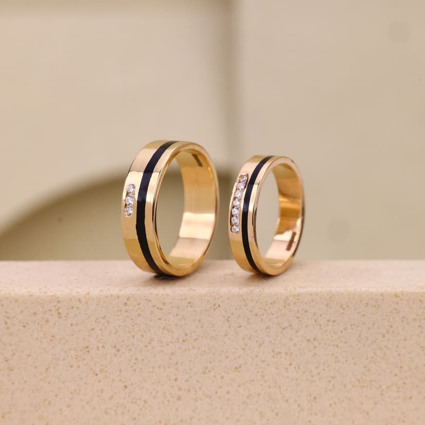 Noirline Spark Couple Rings 18KT