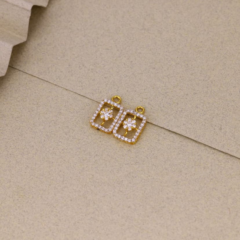 Florique Twin Frame Pendant 22KT