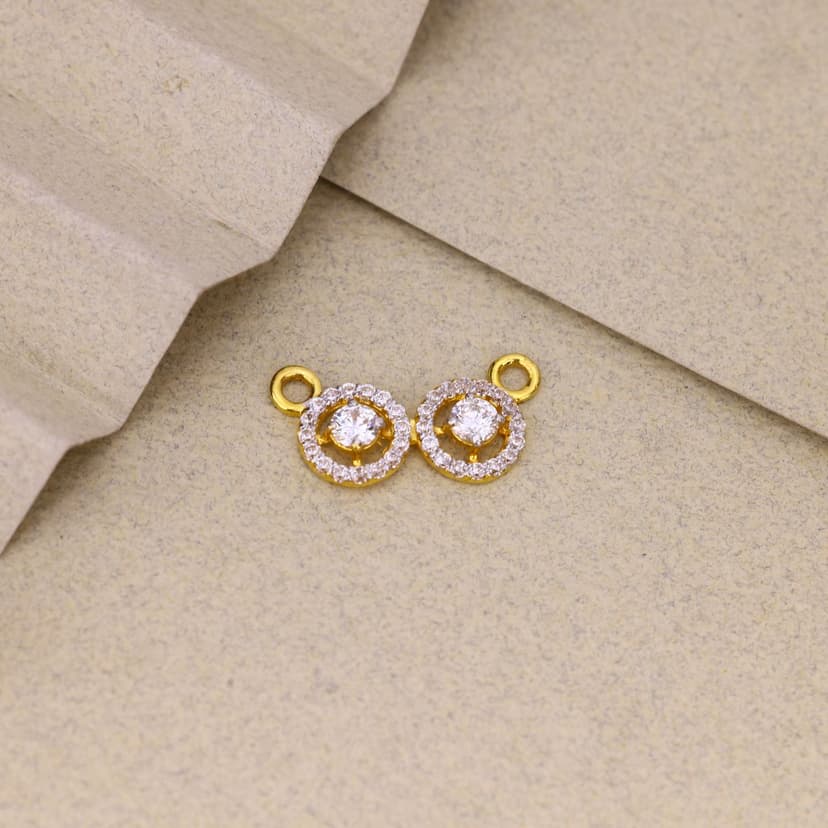 Diora Twin Spark Pendant 22KT