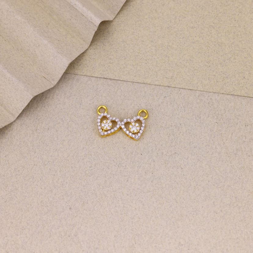 Amorielle Twin Heart Pendant 22KT