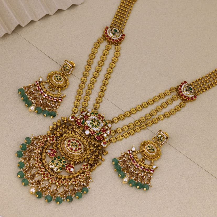 Mrunalika Heritage Necklace 22KT
