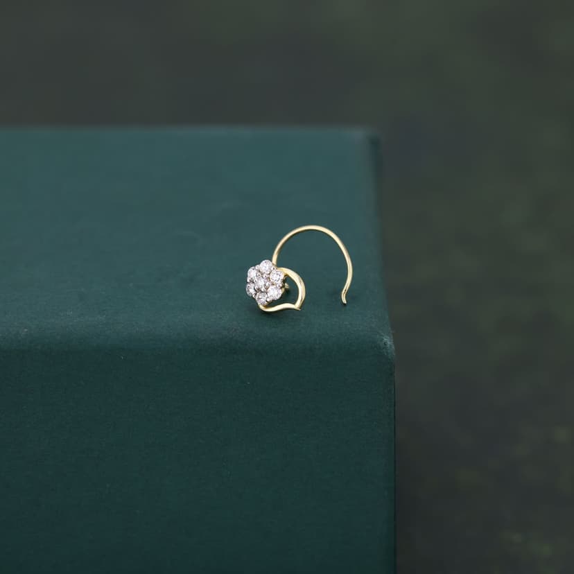 Lovelle Real Diamond Nose Pin 14KT