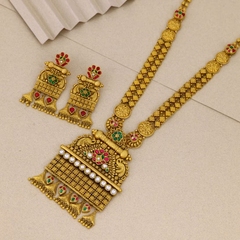 Charumati Antique Necklace 22KT