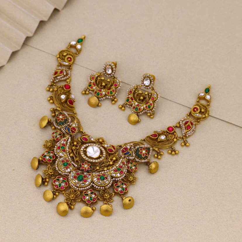 Mrinalika Heritage Necklace 22KT