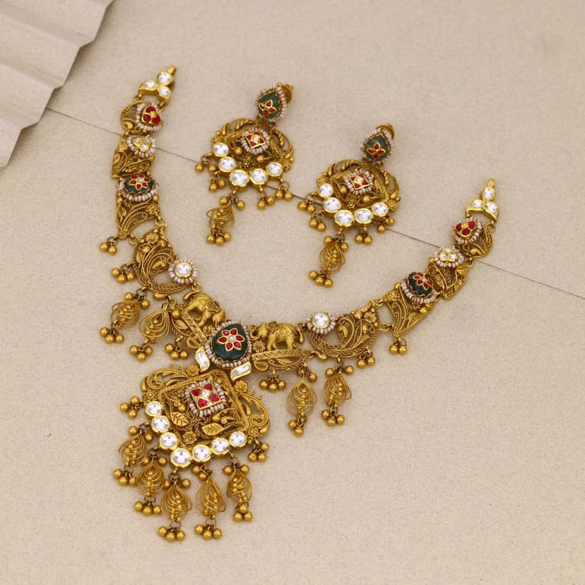 Aaditri Heritage Necklace 22K