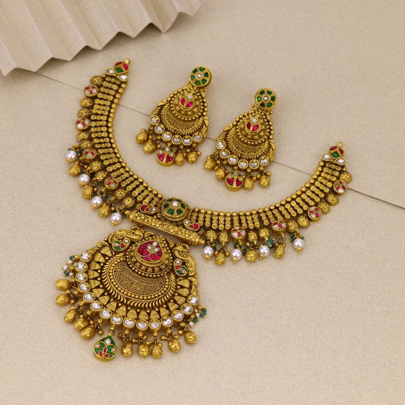 Elyrava Antique Necklace 22KT