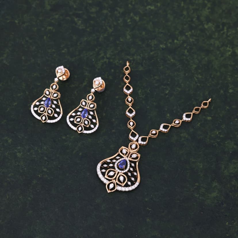 Morvina Real Diamond Necklace 14KT