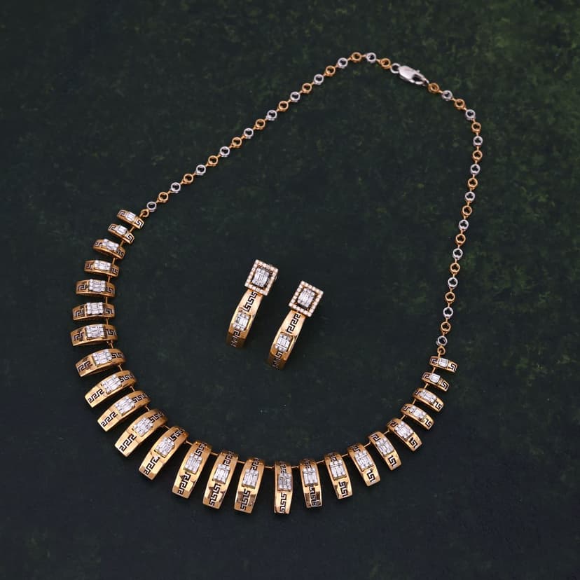 Avenza Real Diamond Necklace 14KT