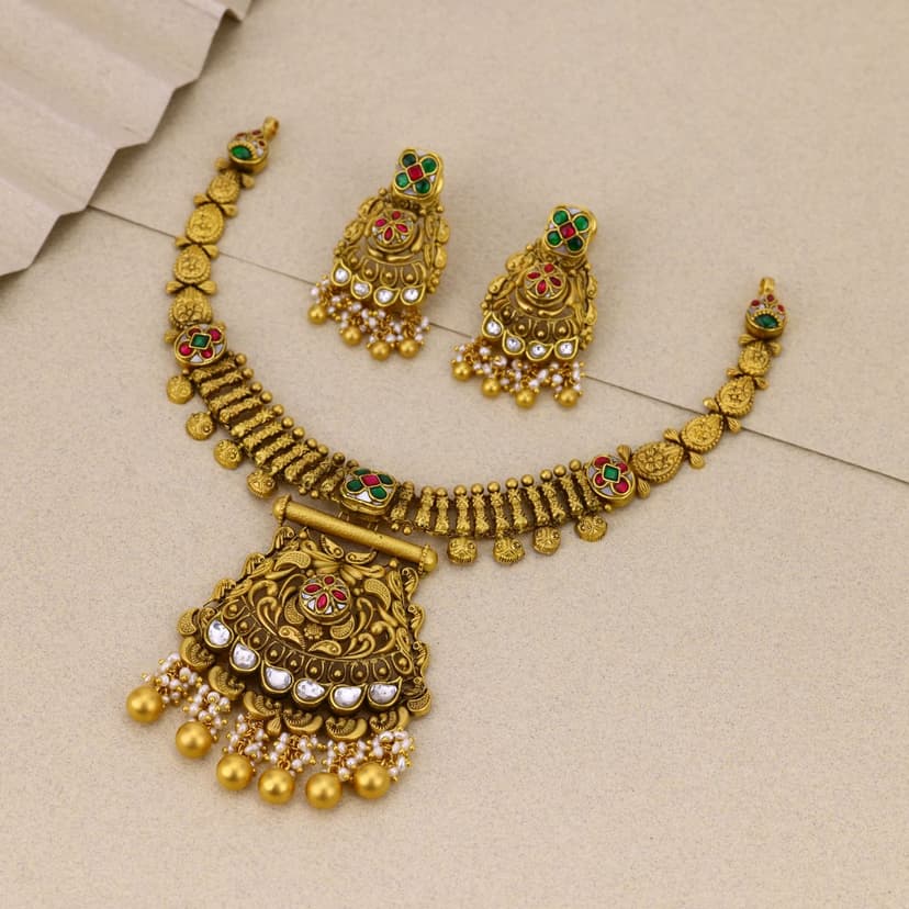Theryna Antique Necklace 22KT