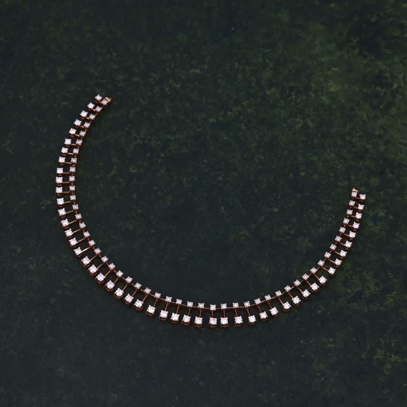 Elarique Real Diamond Necklace 14KT