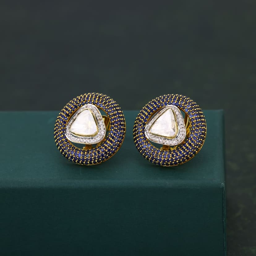 Veyora Real Polki Earring 14KT