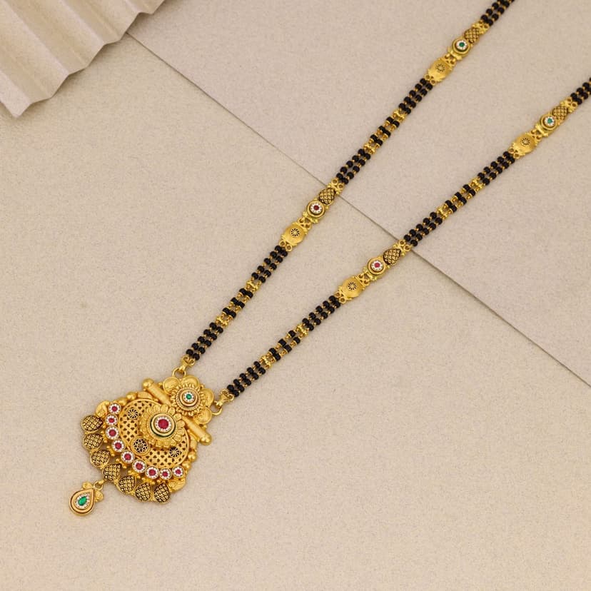 Aarishka Antique Mangalsutra 22KT