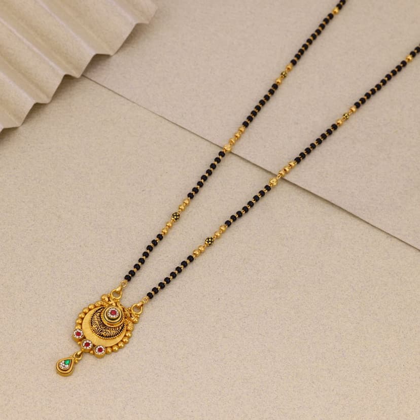 Yashmira Antique Mangalsutra 22KT