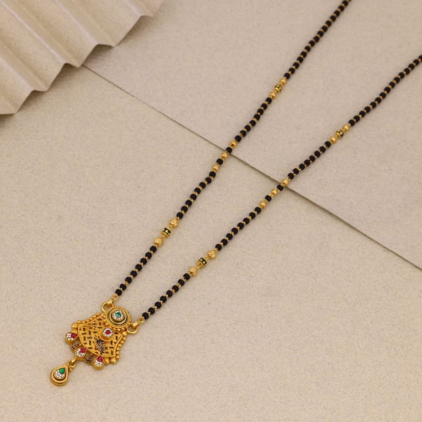Ridhayika Antique Mangalsutra 22KT