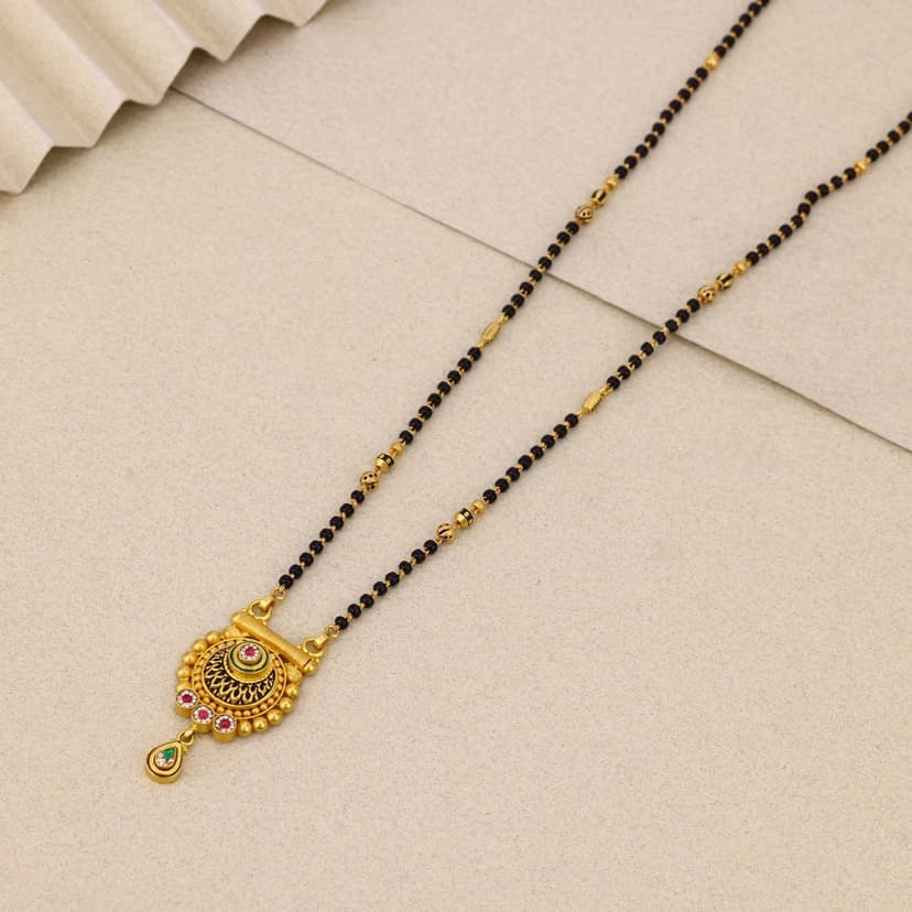 Mrinalvika Antique Mangalsutra 22KT