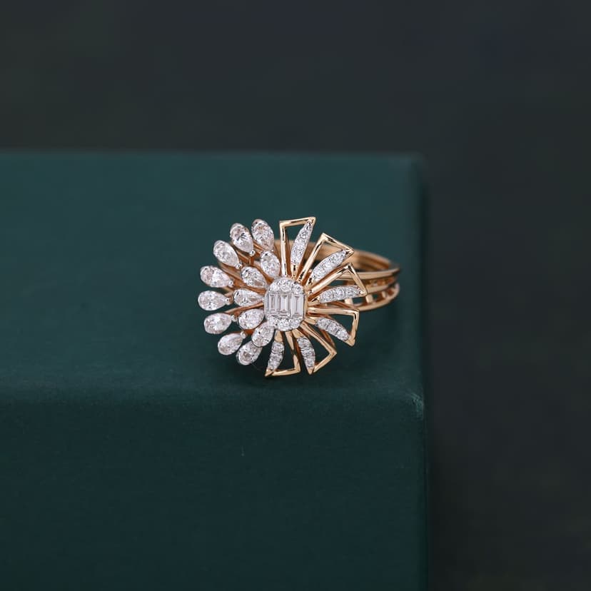 Solvethra Real Diamond Ring 14KT