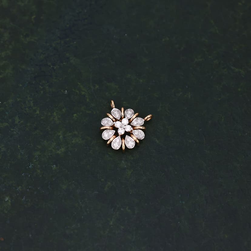 Liorenza Real Diamond Mangalsutra Pendant 14KT