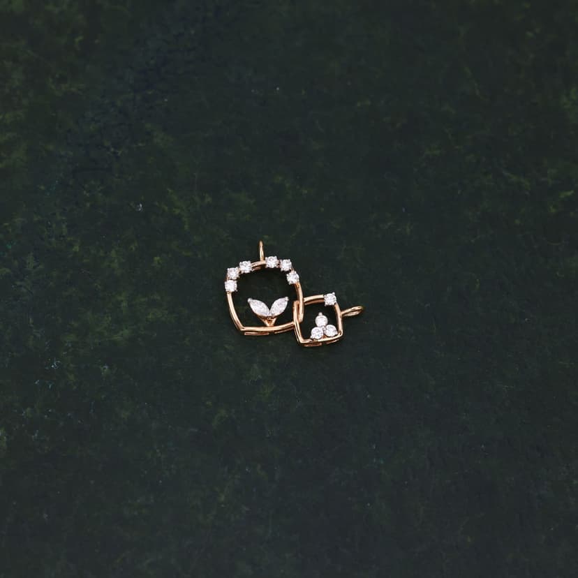 Thalorique Real Diamond Mangalsutra Pendant 14KT