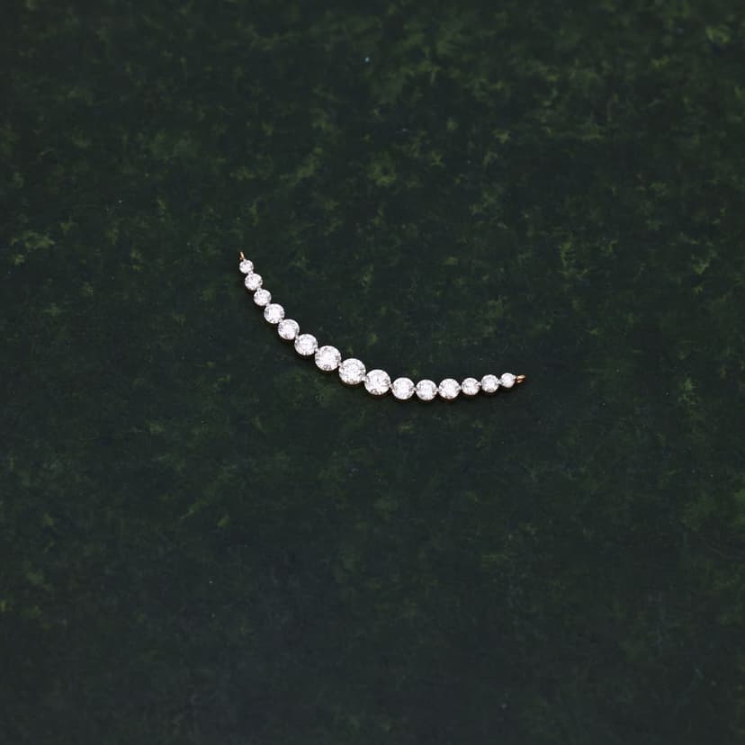 Ryvessara Real Diamond Mangalsutra Pendant  14KT