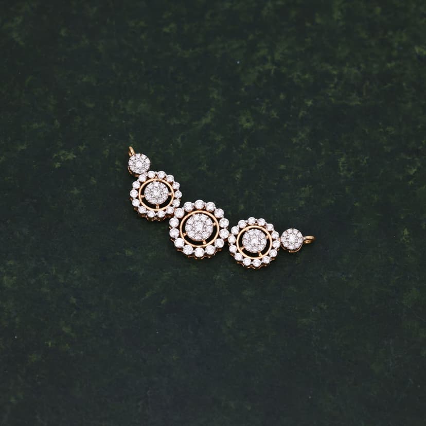 Xavirelle Real Diamond Mangalsutra Pendant  18KT