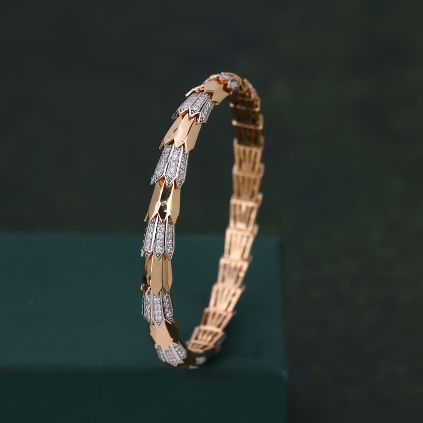 Aurezelle Real Diamond Kada 14KT