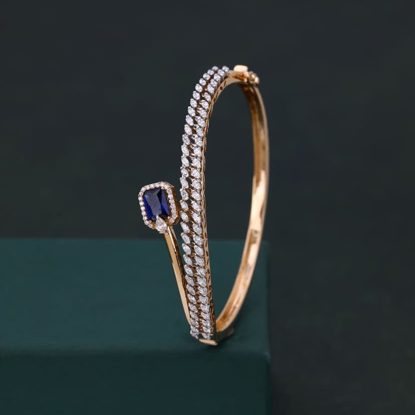 Zyvareth Real Diamond Kada 14KT