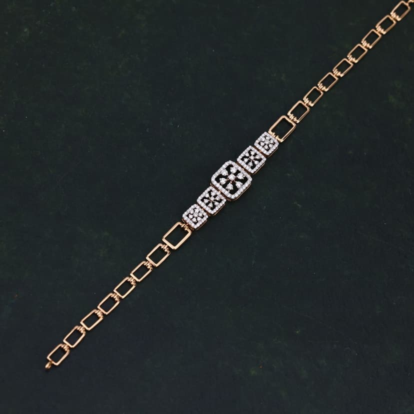 Quadriva Real Diamond Bracelet 14KT