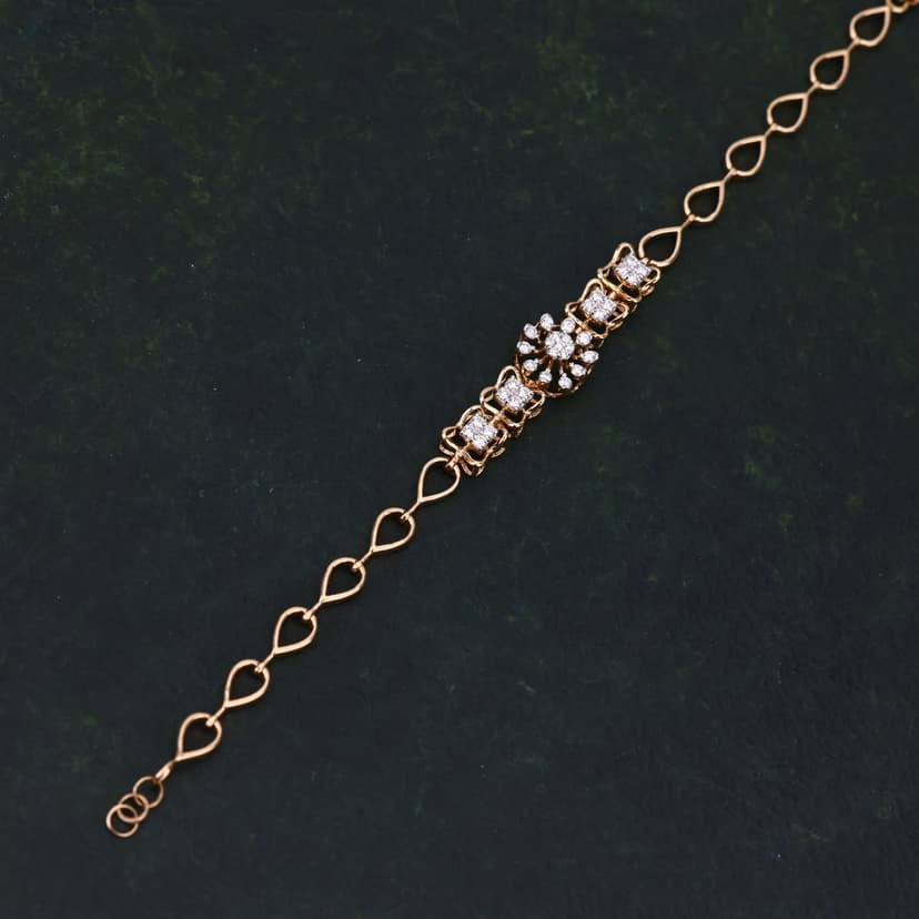 Roselyn Real Diamond Bracelet 14KT