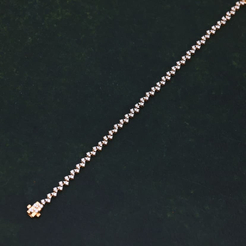 Cardiara Real Diamond Bracelet 14KT
