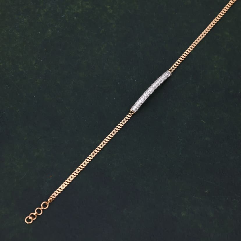 Curvion Real Diamond Bracelet 14KT