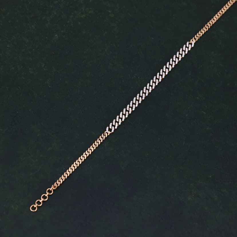 Dravique Real Diamond Bracelet 14KT