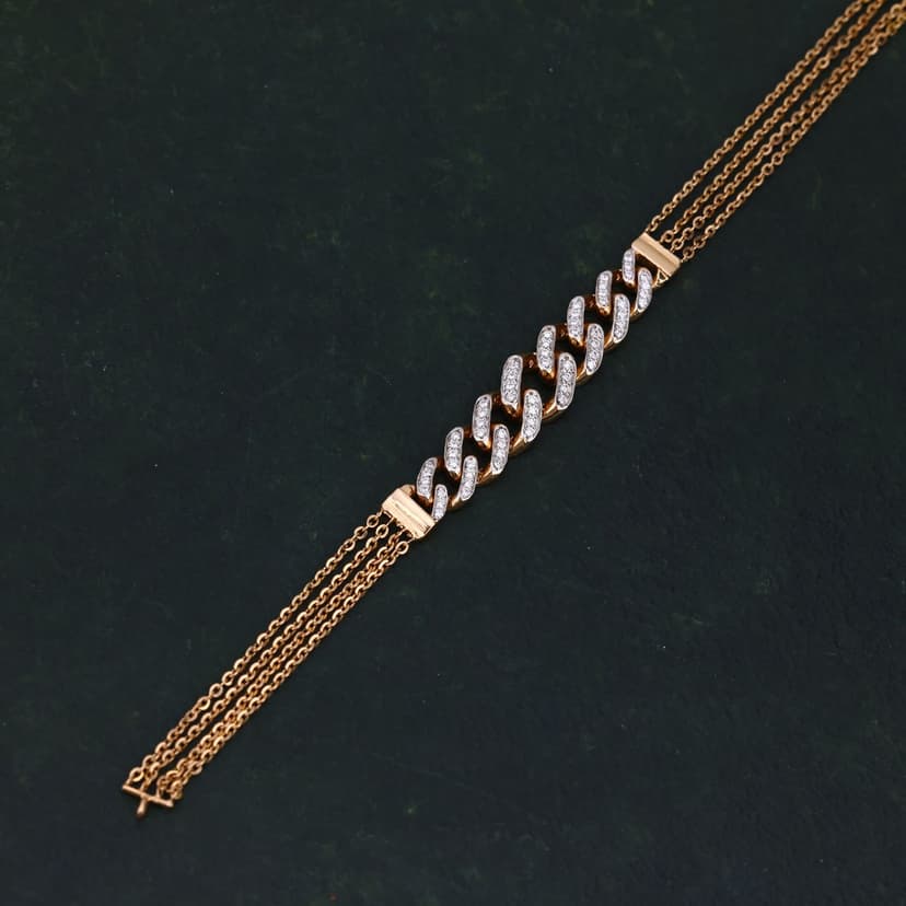 Orlixea Real Diamond Bracelet 14KT