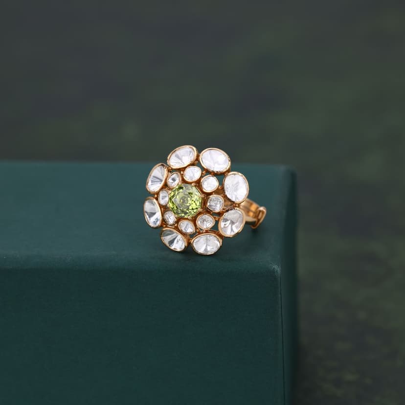 Avyrelle Lab Grown Polki Ring 18KT