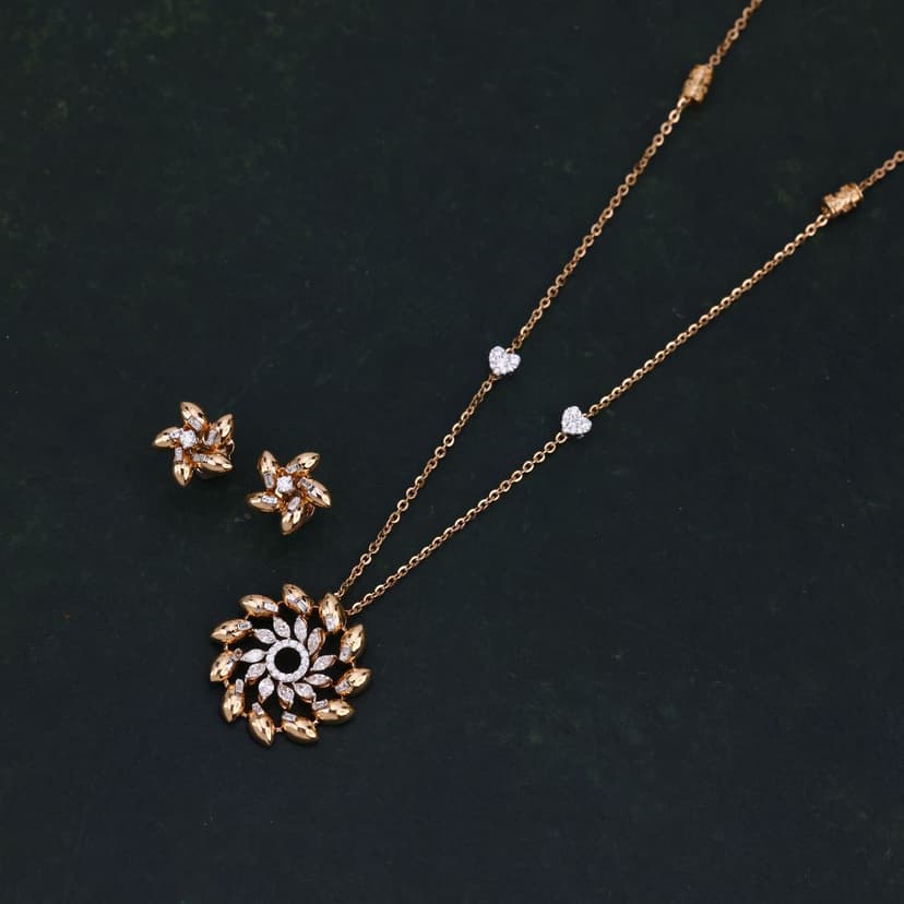 Velnox Real Diamond Chain Set 14KT