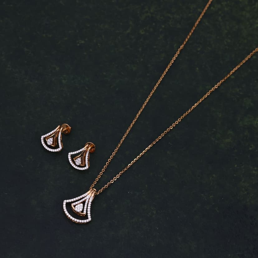 Zorelle Real Diamond Chain Set 14KT