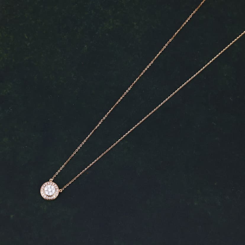 Noveira Real Diamond Chain With Pendant 14KT