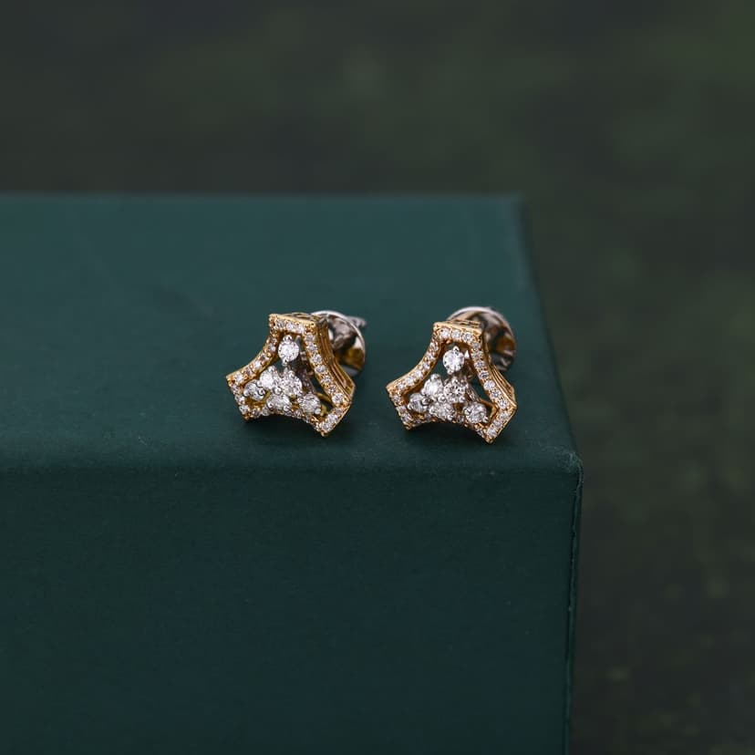 Aztrielle Real Diamond Earrings 14KT