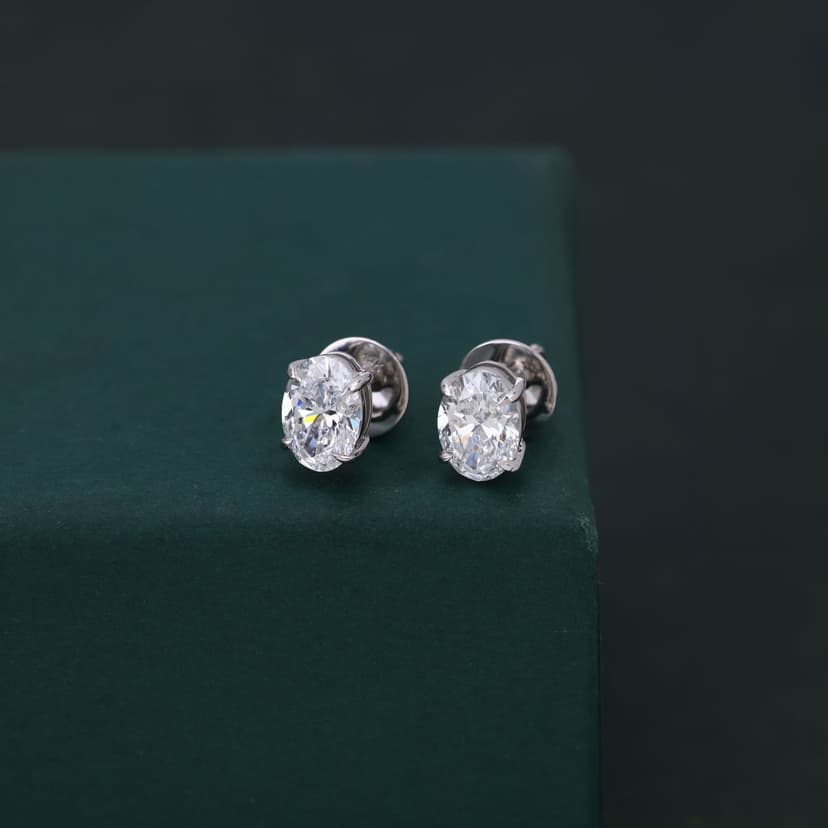 Alystrique Lab Diamond Earrings 14KT