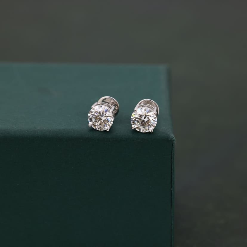 Cirevon Lab Diamond Earrings 14KT