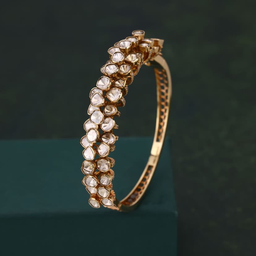 Zoravelle Real Polki Kada 18KT