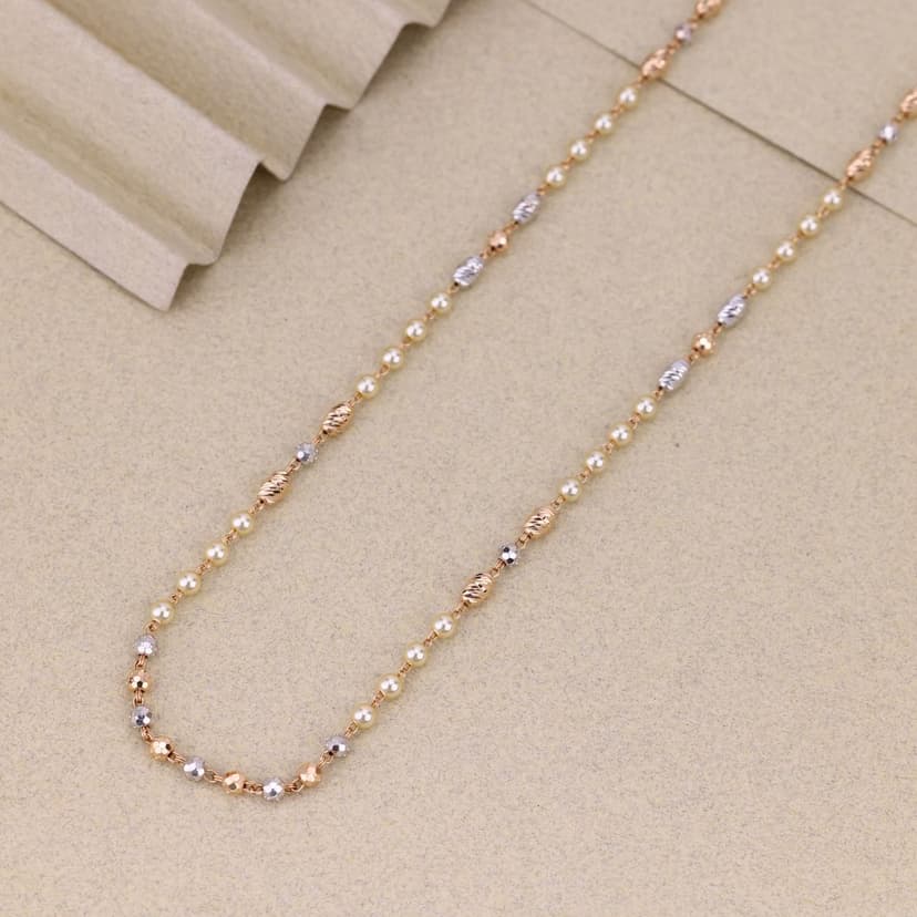 Pearlestria Rose Chain 18KT